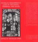 Nicholas Roscarrock's 'Lives of the Saints': Cornwall and Devon - eBook