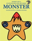 Malbuch fur 4-5 jahrige Kinder (Monster) : Dieses Buch enthalt 40 stressfreie Farbseiten, mit denen die Frustration verringert und das Selbstvertrauen gestarkt werden soll. Dieses Buch soll kleinen Ki - Book