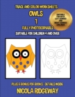 Trace and color worksheets (Owls 1) - Book