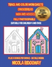 Trace and color worksheets (Gingerbread Men and Houses) - Book