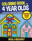 Coloring Book for 4 Year Olds (Gingerbread Men and Houses) : This book has 40 coloring pages. This book will assist young children to develop pen control and to exercise their fine motor skills. - Book