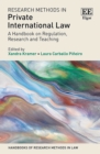 Research Methods in Private International Law : A Handbook on Regulation, Research and Teaching - eBook
