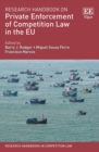 Research Handbook on Private Enforcement of Competition Law in the EU - eBook