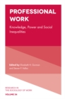 Professional Work : Knowledge, Power and Social Inequalities - Book