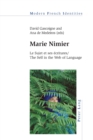 Marie Nimier : Le Sujet et ses ecritures / The Self in the Web of Language - Book