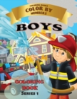 Boys - Color by Numbers : Coloring with numeric worksheets, color by numbers for adults and children with colored pencil.Flowers by number. - Book