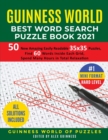 Guinness World Best Word Search Puzzle Book 2021 #1 Mini Format Hard Level : 50 New Amazing Easily Readable 35x35 Puzzles, Find 60 Words Inside Each Grid, Spend Many Hours in Total Relaxation - Book