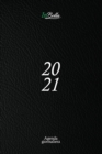 Agenda 2021 Giornaliera : 12 mesi 1 pagina per giorno con orari e calendario 2021 Formato medio (15,24 x 22,86 cm) Colore nero - Book
