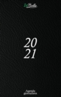 Agenda 2021 Giornaliera : 12 mesi 1 pagina per giorno con orari e calendario 2021 Formato medio (15,24 x 22,86 cm) Colore nero - Book
