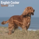 English Cocker Spaniel Calendar 2024  Square Dog Breed Wall Calendar - 16 Month - Book
