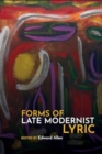 Forms of Late Modernist Lyric - Book