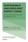 Sustainable and Resilient Supply Chain : Environmental Accounting and Management Focus - Book