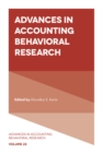 Advances in Accounting Behavioral Research - Book