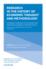 Research in the History of Economic Thought and Methodology : Including a Symposium on Economists and Authoritarian Regimes in the 20th Century - Book