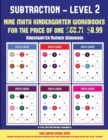 Kindergarten Number Workbook (Kindergarten Subtraction/Taking Away Level 2) : 30 Full Color Preschool/Kindergarten Subtraction Worksheets (Includes 8 Printable Kindergarten PDF Books Worth $60.71) - Book