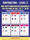 Printable Kindergarten Worksheets (Kindergarten Subtraction/Taking Away Level 2) : 30 Full Color Preschool/Kindergarten Subtraction Worksheets (Includes 8 Printable Kindergarten PDF Books Worth $60.71 - Book