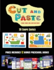 3D Shape Games (Cut and Paste Planes, Trains, Cars, Boats, and Trucks) : 20 full-color kindergarten cut and paste activity sheets designed to develop visuo-perceptive skills in preschool children. The - Book