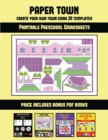Printable Preschool Worksheets (Paper Town - Create Your Own Town Using 20 Templates) : 20 full-color kindergarten cut and paste activity sheets designed to create your own paper houses. The price of - Book