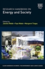 Research Handbook on Energy and Society - eBook