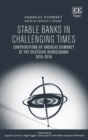 Stable Banks in Challenging Times : Contributions of Andreas Dombret at the Deutsche Bundesbank 2010-2018 - eBook