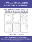 Cheap Craft for Kids (Trace and Color for preschool children 2) : This book has 50 pictures to trace and then color in. - Book