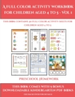 Preschool Homework (A full color activity workbook for children aged 4 to 5 - Vol 1) : This book contains 30 full color activity sheets for children aged 4 to 5 - Book