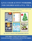 Activity Pages for Kindergarten (A full color activity workbook for children aged 4 to 5 - Vol 3) : This book contains 30 full color activity sheets for children aged 4 to 5 - Book