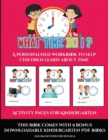 Activity Pages for Kindergarten (What time do I?) : A personalised workbook to help children learn about time - Book