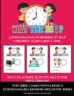 Back to School Activity Sheets for Preschoolers (What time do I?) : A personalised workbook to help children learn about time - Book