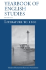 Literature to 1200 (Yearbook of English Studies (52) 2022) - Book