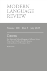 Modern Language Review (118 : 3) July 2023 - Book