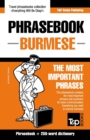 Phrasebook - Burmese - The most important phrases : Phrasebook and 250-word dictionary - Book