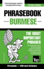 Phrasebook - Burmese - The most important phrases : Phrasebook and 1500-word dictionary - Book