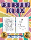 Pencil drawing for beginners step by step (Grid drawing for kids - Action Figures) : This book teaches kids how to draw Action Figures using grids - Book