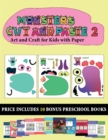 Art and Craft for Kids with Paper (20 full-color kindergarten cut and paste activity sheets - Monsters 2) : This book comes with collection of downloadable PDF books that will help your child make an - Book