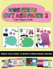 Cute Paper Crafts (20 full-color kindergarten cut and paste activity sheets - Monsters 2) : This book comes with collection of downloadable PDF books that will help your child make an excellent start - Book