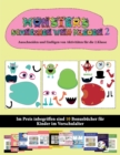 Ausschneiden und Einfugen von Aktivitaten fur die 2.Klasse : 20 vollfarbige Kindergarten-Arbeitsblatter zum Ausschneiden und Einfugen - Monster 2 - Book