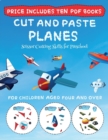 Scissor Cutting Skills for Preschool (Cut and Paste - Planes) : This book comes with collection of downloadable PDF books that will help your child make an excellent start to his/her education. Books - Book