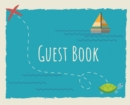 Guest Book with lined pages, landscape (Hardcover) : Guest book, air bnb book, visitors book, holiday home, comments book, holiday cottage, rental, vacation guest book, Guest Comments book, vacation h - Book