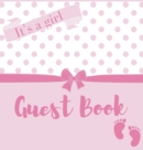 It's a girl, baby shower guest book (Hardback) - Book