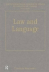 Law and Language - Book