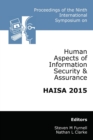 Proceedings of the Ninth International Symposium on Human Aspects of Information Security & Assurance (HAISA 2015) - Book