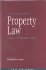 Modern Studies in Property Law - Volume 1 - Book