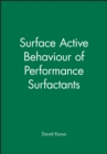 Surface Active Behaviour of Performance Surfactants - Book