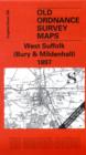 West Suffolk (Bury and Mildenhall) 1897 : One Inch Map 189 - Book