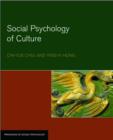 Social Psychology of Culture - Book
