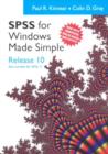 SPSS for Windows Made Simple: Release 10 : Also suitable for SPSS Release 11! - Book