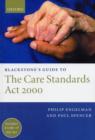 Blackstone's Guide to the Care Standards Act 2000 - Book