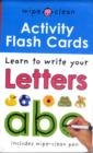 Letters ABC Flashcards : Wipe Clean Activity Flashcards - Book