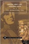 Indian Army List January 1919 - Book